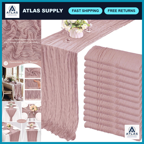 Dusty pink cheesecloth - dusty, table