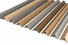PVC Corner Trim 90° 1 Metre Wood Effect Plastic Angle - Edge Strip Multi Options