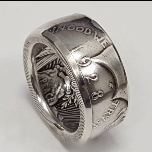 Peace dollar ring 925 - dollar,