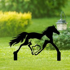 Decorative stake garden horse - decorative,