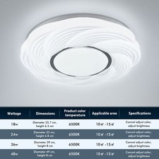 18-48W LED Lamp Ceiling Light Modern Chandelier Living Room Bedroom Pendant Ligh