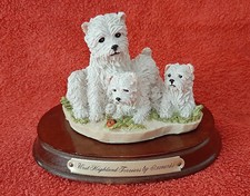 Westie figurine of mother and