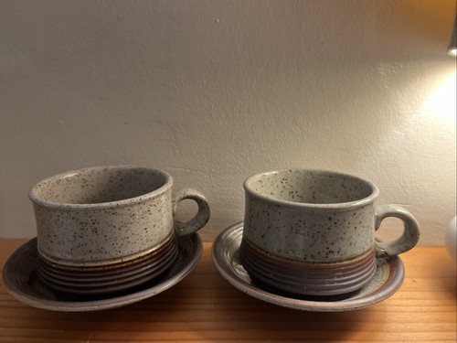 Pair large vintage coffee - vintage,