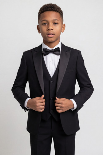 Sirri boys black tuxedo - black, suit