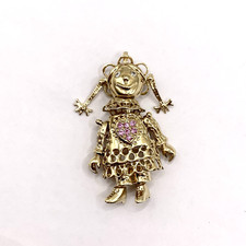 Ragdoll Pendant 9 ct Gold Pink