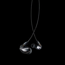 Shure Wired SE215 Earphones In-Ear 3.5mm Jack Headphones without Mic - Black