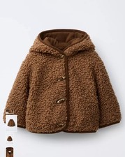 Boys Zara Padded Brown Coat