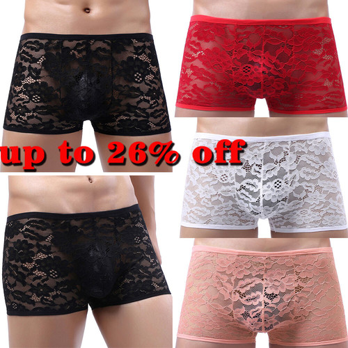 Mens sexy lace panties - lace,