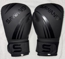 SAWANS MMA Faux Leather Boxing Gloves 10oz Sparring Training Fight