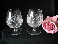 Pair of   Lead  Crystal Cut