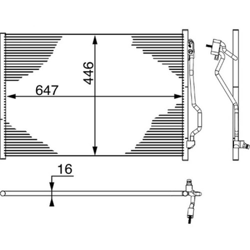Mahle condenser for mercedes - condenser,