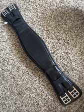 Black Leather Padded Dressage