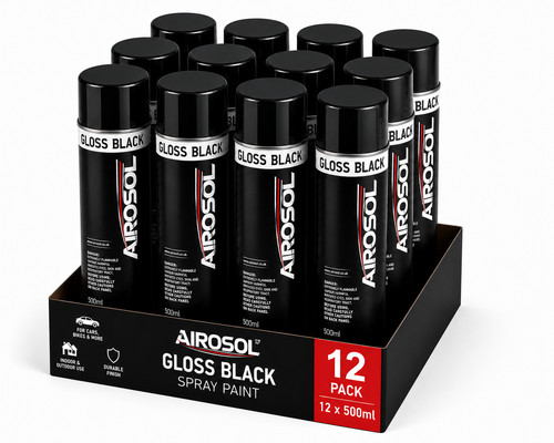 Gloss black aerosol - gloss,