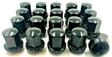 20 X ALLOY WHEEL NUTS BLACK