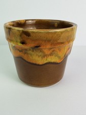 Vintage Brown Orange Drip