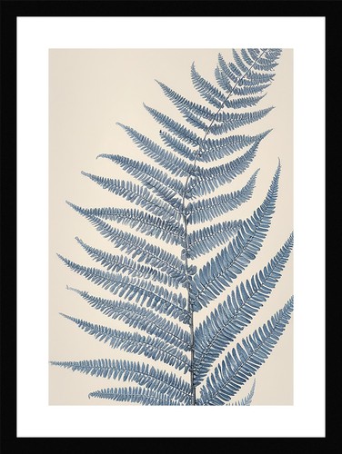 Pristine fern fronds print - fronds,