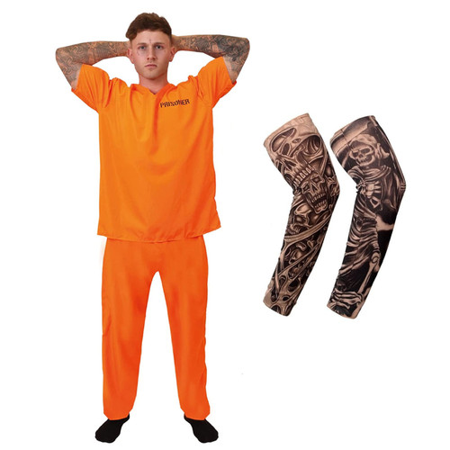 Prisoner adult costume convict - prisoner,