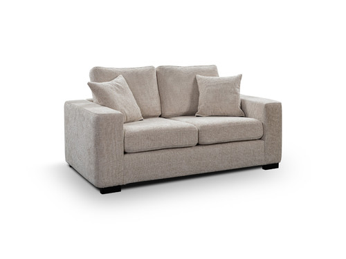 Cream fabric sofa seater - cream,