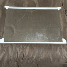 Beko Fridge & Freezer Glass Shelf 415 X 300mm GENUINE & Trim replacement middle