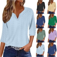 Womens Summer Blouse Tops 3/4