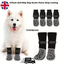 4-Pack Anti-Slip Dog Socks
