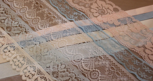 Pastel lace and ribbon - 5m,