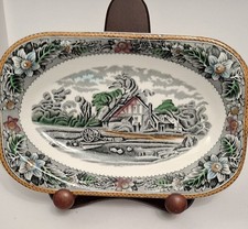 Wood & Sons, Burslem "Woodland" Pattern Small Rectangular Plate