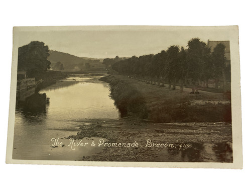 River promenade brecon 1920s - river,
