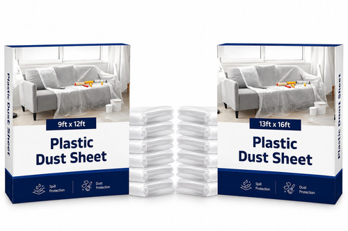 Plastic dust sheets - dust,