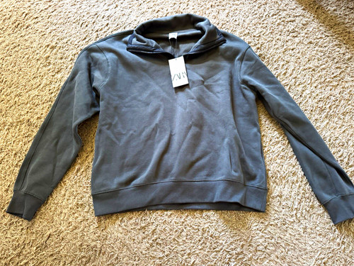 Zara women gray 2 zip - zara,