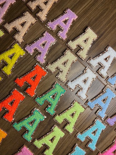 Chenille patch letter cm - chenille, 5.5
