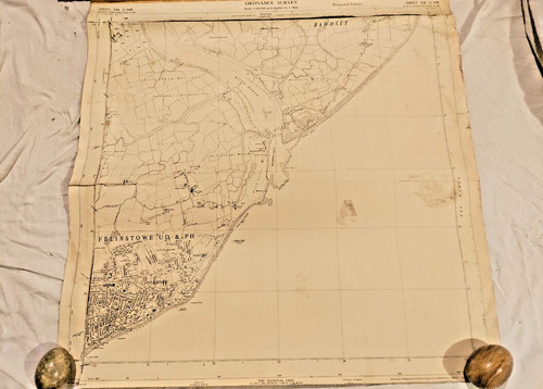 Damaged 1957 map tm33nw - damaged,