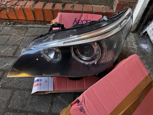 Bmw e60 front headlight - e60, left