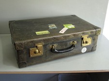 Antique brown co suitcase - brown,