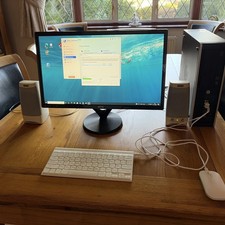 Complete Home PC system, With Monitor, Speakers, Keyboard, Mouse, All Leads Inc