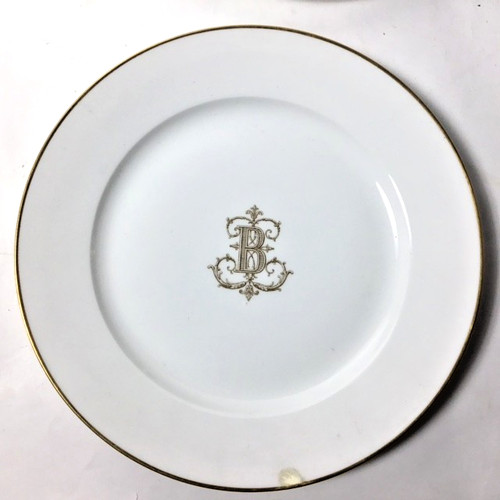Sevres gilded white dish - sevres,
