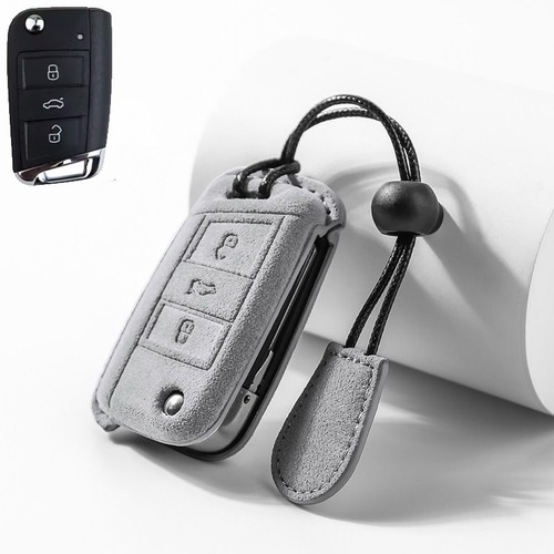Leather flip remote car key - flip,