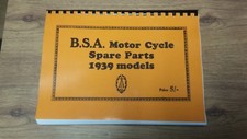 BSA Parts Book 1939 models C10