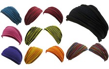 Hippie Boho Multicolored Stretchable Cotton Handmade Double Headband Bandana
