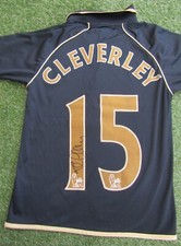 Tom Cleverley #15 Signed Name & Number Wigan Athletic Football Shirt - Autograph