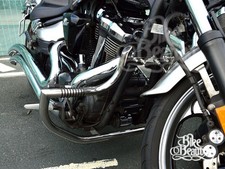 Yamaha Raider XV 1900 Crash Bar Highway Engine Guard, Stainless Steel with Pegs