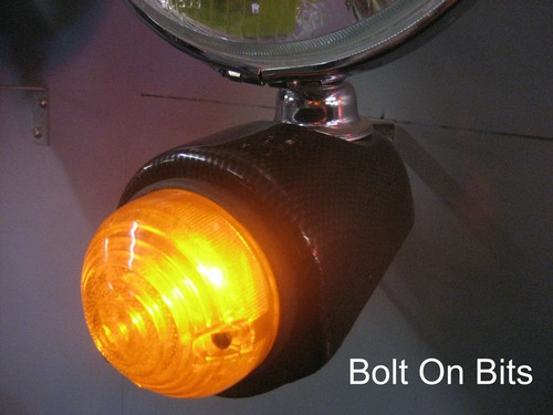 Front carbon amber indicator - front,