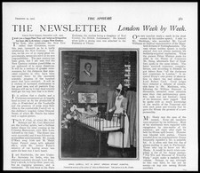 1900 LONDON Great Ormond Stret Hospital Lewis Carroll Cot Child with Nurse (30)