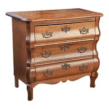 Antique Bombe Style chest of 3 drawers 