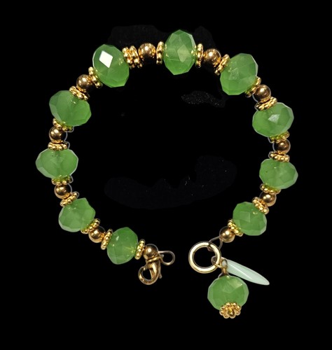 Memory wire green beaded - wire,
