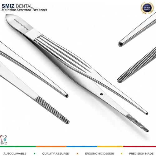 Mclndoe serrated tweezer - mclndoe,