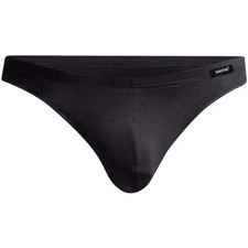 Gauvine Black Modern Essentials Thong 1002 men underwear string cotton