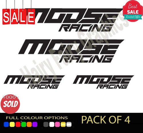 Moose racing vinyl stickers - racing,