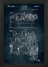 No551 Turret Lathe Framed Wall