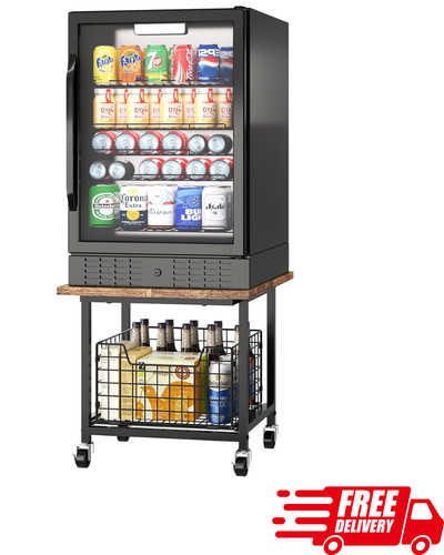 Mini fridge stand with - with, storage